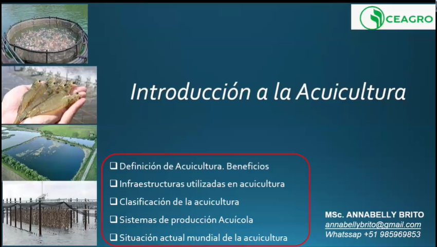 Introducción a la acuicultura