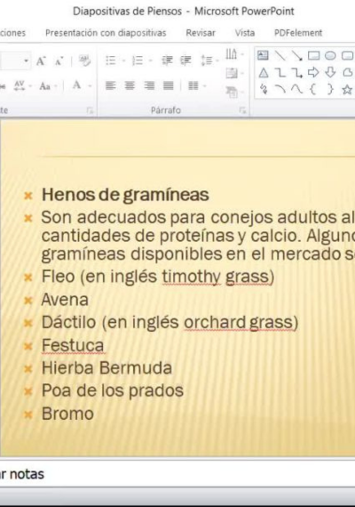 Preparación de Piensos: Modelos según Clima, Refer